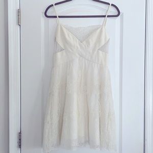 BCBG white lace dress